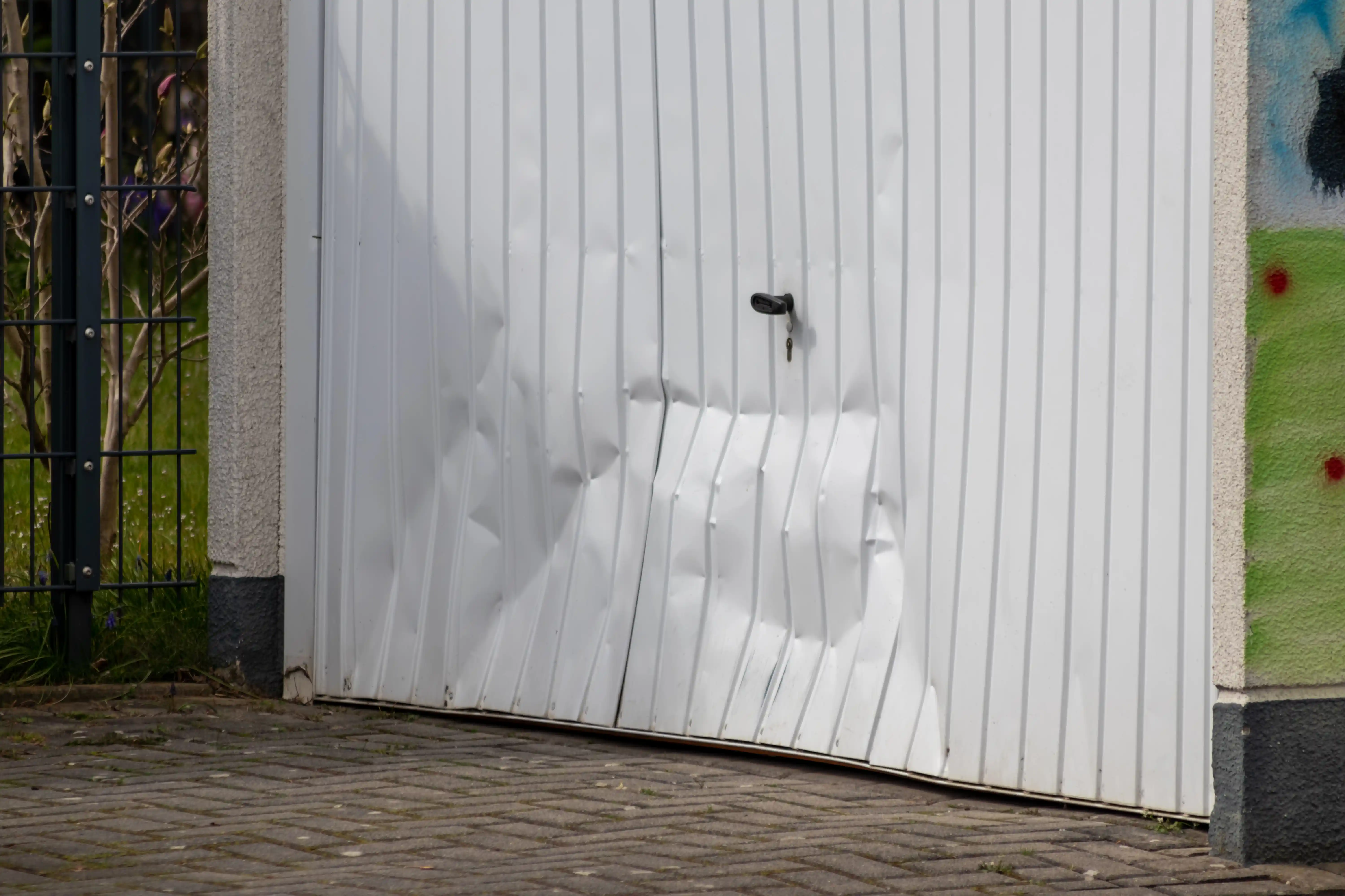 Emergency garage door repair service in Salt Lake City for a broken door
