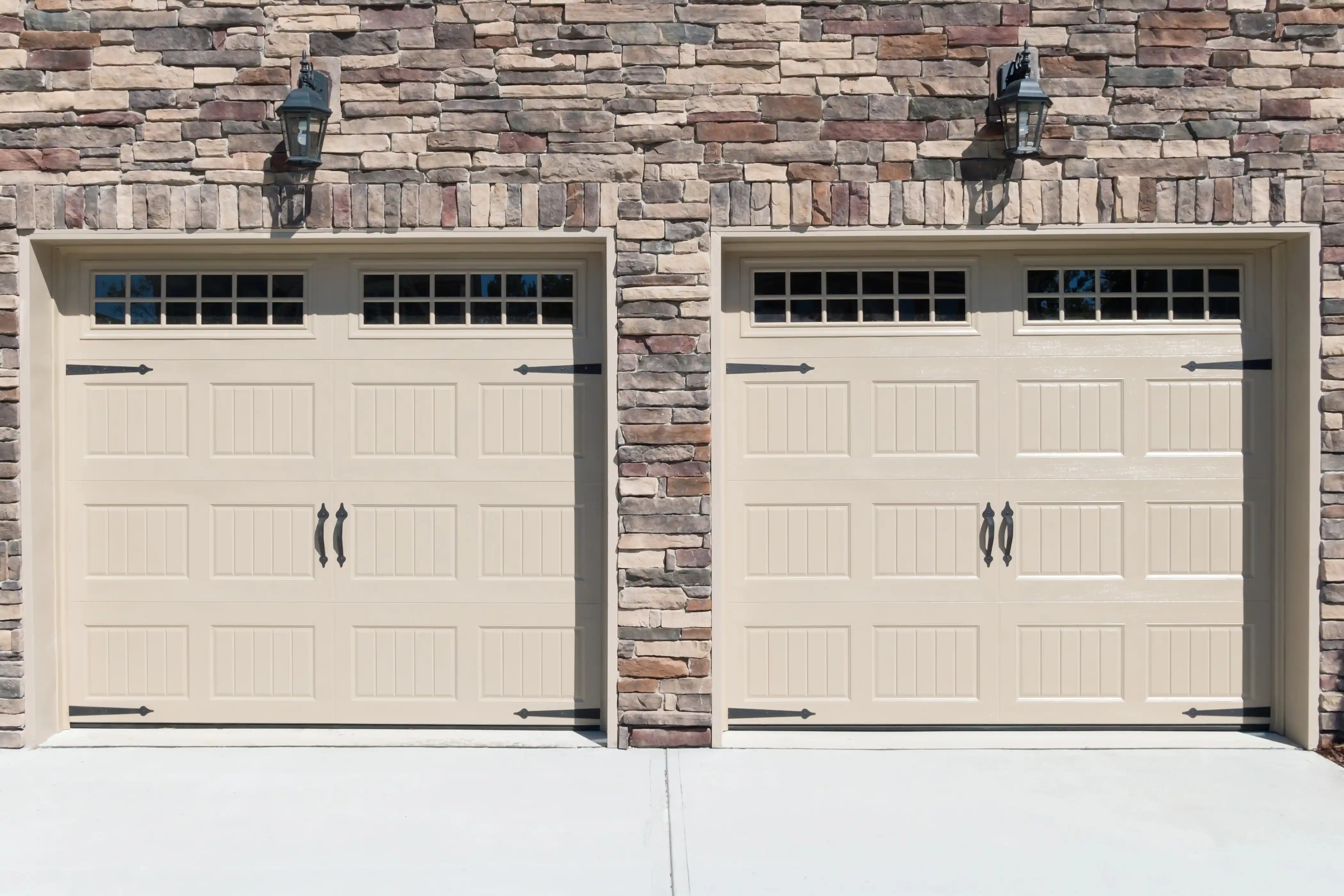 Garage door installation contractor working on a home in South Jordan